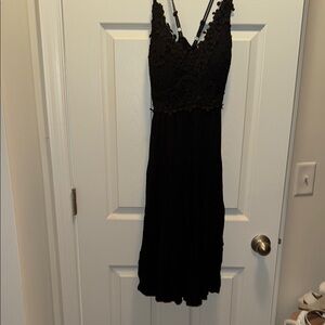 Elegant Black Lace Dress